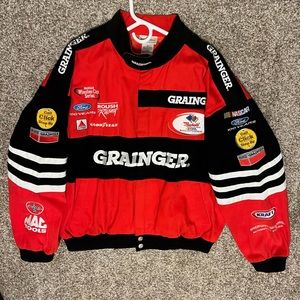 Vintage NASCAR jacket by team caliber, size large.